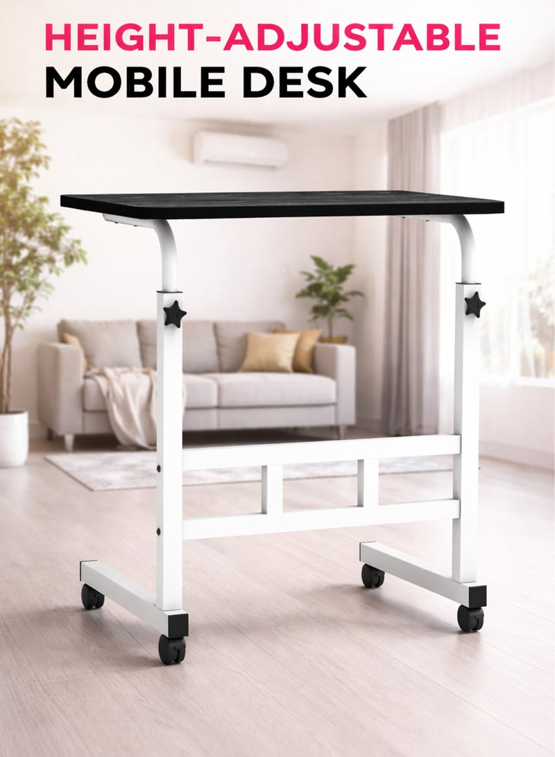 توشيونيكس طاولة لابتوب قابلة للتعديل – مكتب محمول متعدد الاستخدامات بقاعدة معدنية متينة | ارتفاع قابل للتعديل، طاولة فوق السرير أو الأريكة، طاولة قهوة، مكتب دراسة، محطة عمل وطاولة جانبية للمنزل والمكتب - Image 1